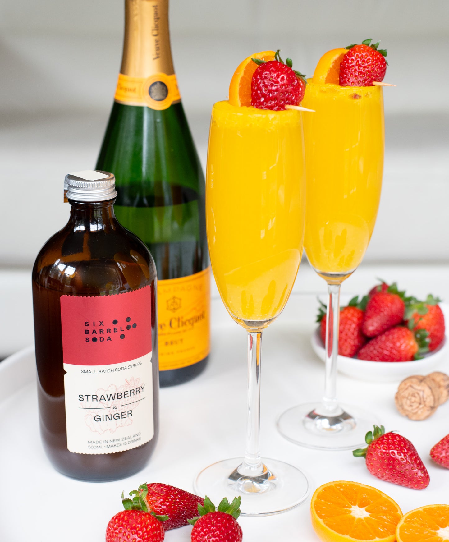 Strawberry Ginger Mimosa