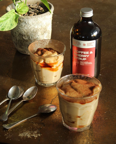 Coffee & Cherry Custard Pots by Bri DiMattina